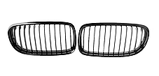 Решітка ноздрі радіатора BMW (БМВ) 3 series Е90 Е91 (2009-2012) Чорний Глянець LCI, фото 4