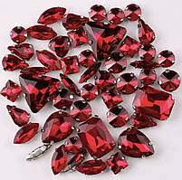 Стрази в срібних цапах Siam *50 шт.