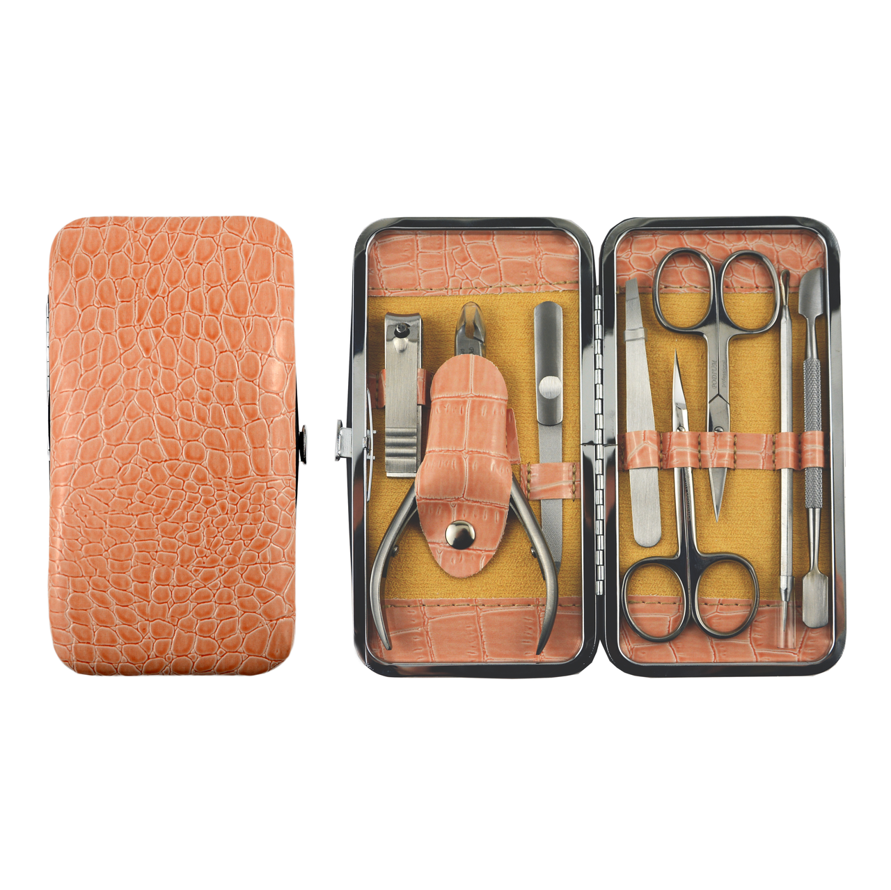 Набір манікюрний 8 предметів Персик