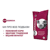 Добавка для свиней от 30 до 65 кг AVA ZDOROVA (АВА ЗДОРОВА) ФИНИШ 10%, БМВД (БВМД), упаковка 25 кг.