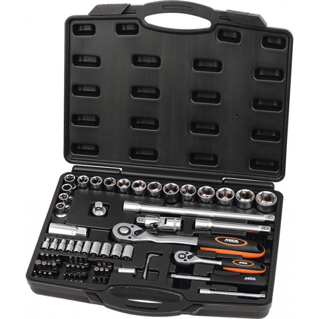 Набір інструментів 72 од. (1/2", 1/4") MIOL 58-115