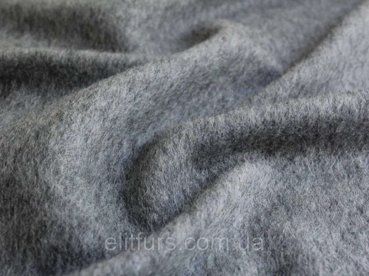 Пальтовая тканина сірого кольору
