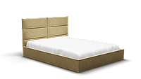 Ліжко двоспальне Чикаго, двоспальне ліжко з м'яким узголів'ям для спальні 160х200