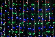 Гірлянда Водоспад світлодіодна 3х1,5 метра 400 Led Мультик, фото 3