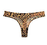 Сексуальна жіноча спідня білизна стринги мереживні трусики трусики леопард, фото 3