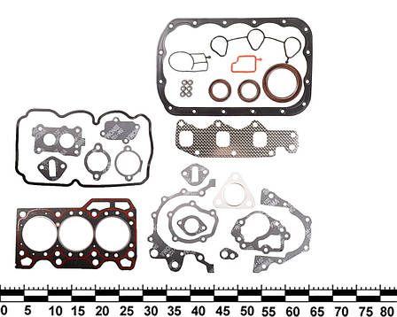Комплект прокладок ГБЦ DAEWOO MATIZ 0.8 кор. уп., фото 2