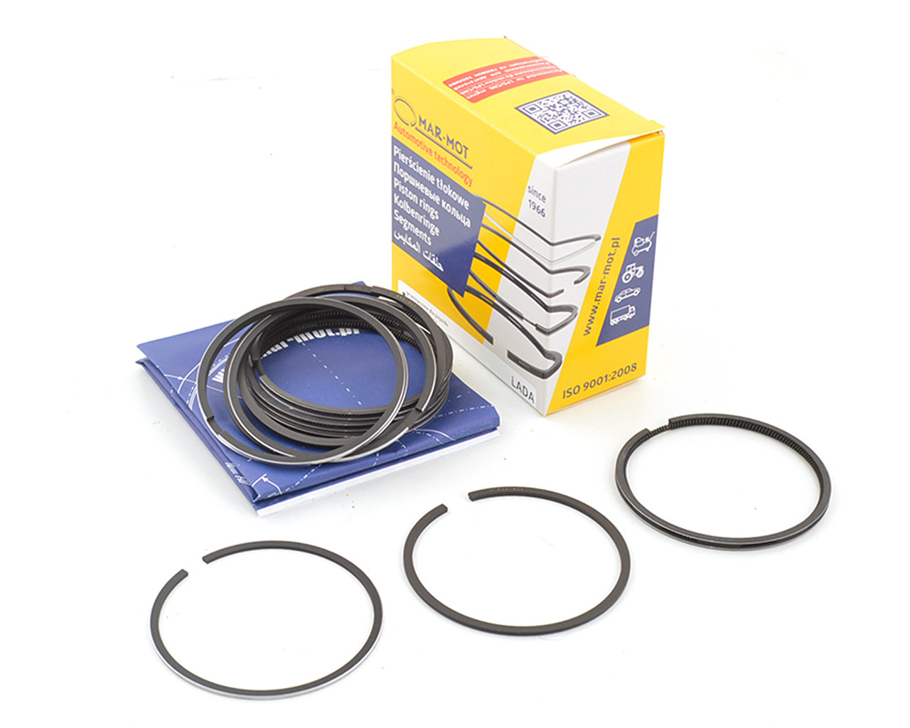 Кільце поршневе ВАЗ 2108 (76,8) к-т, інд. уп.