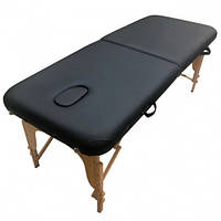 Кушетка массажная складная косметологическая складной массажный стол для массажа для тату Aspect (черный)