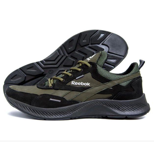 Чоловічі шкіряні кросівки Reebok flexlightx olive