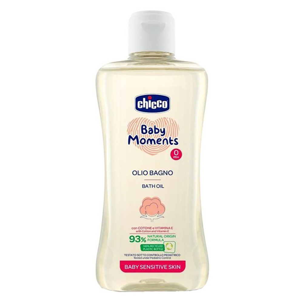 Масло для ванни для чутливої шкіри Chicco Baby Moments 200 мл (8058664129317)