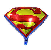 Фольгированный шар значок Супермен 59х53 см (Китай) в упаковке