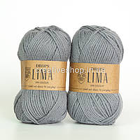 Пряжа Drops Lima (цвет 8465 medium grey)