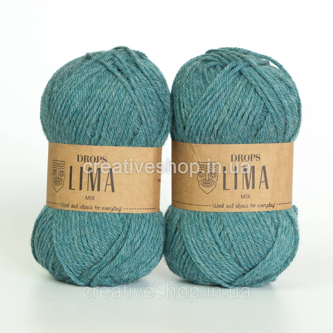 Пряжа Drops Lima Mix (колір 9018 sea green)