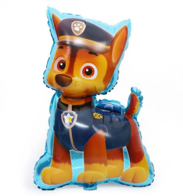 Фольгована куля "Щенячий патруль" Гонщик 80х45 см (Китай) в упаковці, фото 1