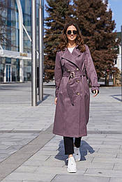 Класичний коттоновый тренч без підкладки 88 (42-48) в кольорах