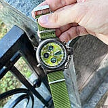 Чоловічі годинники AMST 3003 Black-Green Green Wristband, фото 7