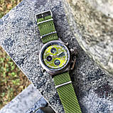 Чоловічі годинники AMST 3003 Black-Green Green Wristband, фото 6
