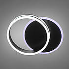 Чорна світлодіодна люстра 65 Вт 40 см на пульті д/у з діммером і підсвічуванням підстави D-MX66152/300B BK, фото 2