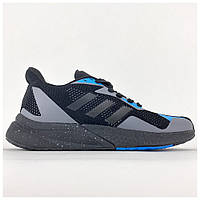 Мужские кроссовки Adidas X9000L4 Black Blue Grey, кроссовки адидас х9000л4