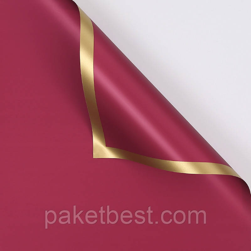 Калька для квітів ( 58х58 см) 20 штук Золота рамочка - повне затемнення, фото 1