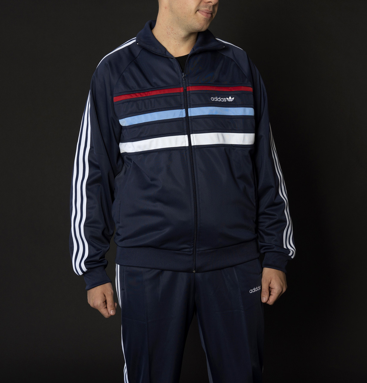 Чоловічий спортивний костюм адіас Світлофор синій Вінтаж 90-х Adidas Австрія Спортивні костюми великі розміри