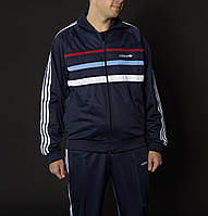 Мужской спортивный костюм адидас Светофор синий Винтаж 90-х Adidas Австрия Спортивные костюмы большие размеры