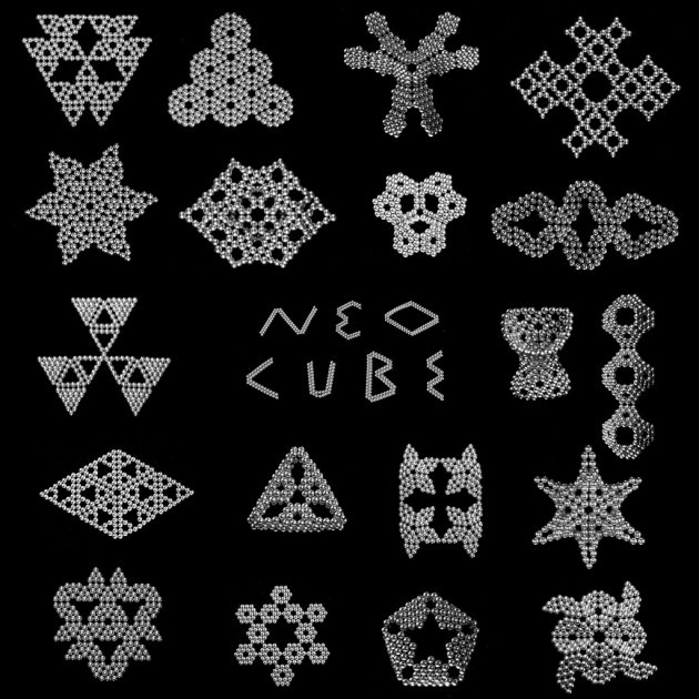 Магнітний конструктор Нео NeoCube Срібло, головоломка Neocube, розвиваюча іграшка магніт, фото 1