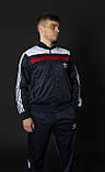 Чоловічий спортивний костюм Адідас МІКС Вінтаж синій 90-х Adidas Австрія Спортивні костюми великі розміри, фото 8