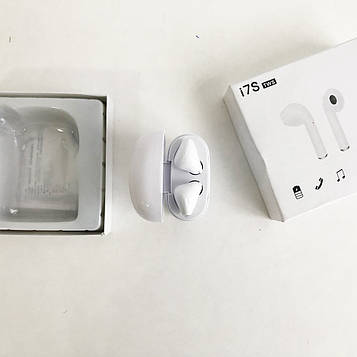 Бездротові Bluetooth навушники i7 mini TWS Stereo з боксом для зарядки. Колір білий (WS)