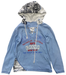 Кофта махрова з вишивкою і капюшоном, р. 56 (28) 15817