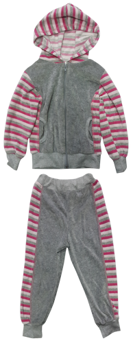 Костюм спортивний для дівчинки, велюровий, на змійці, р.56 (28) 12656