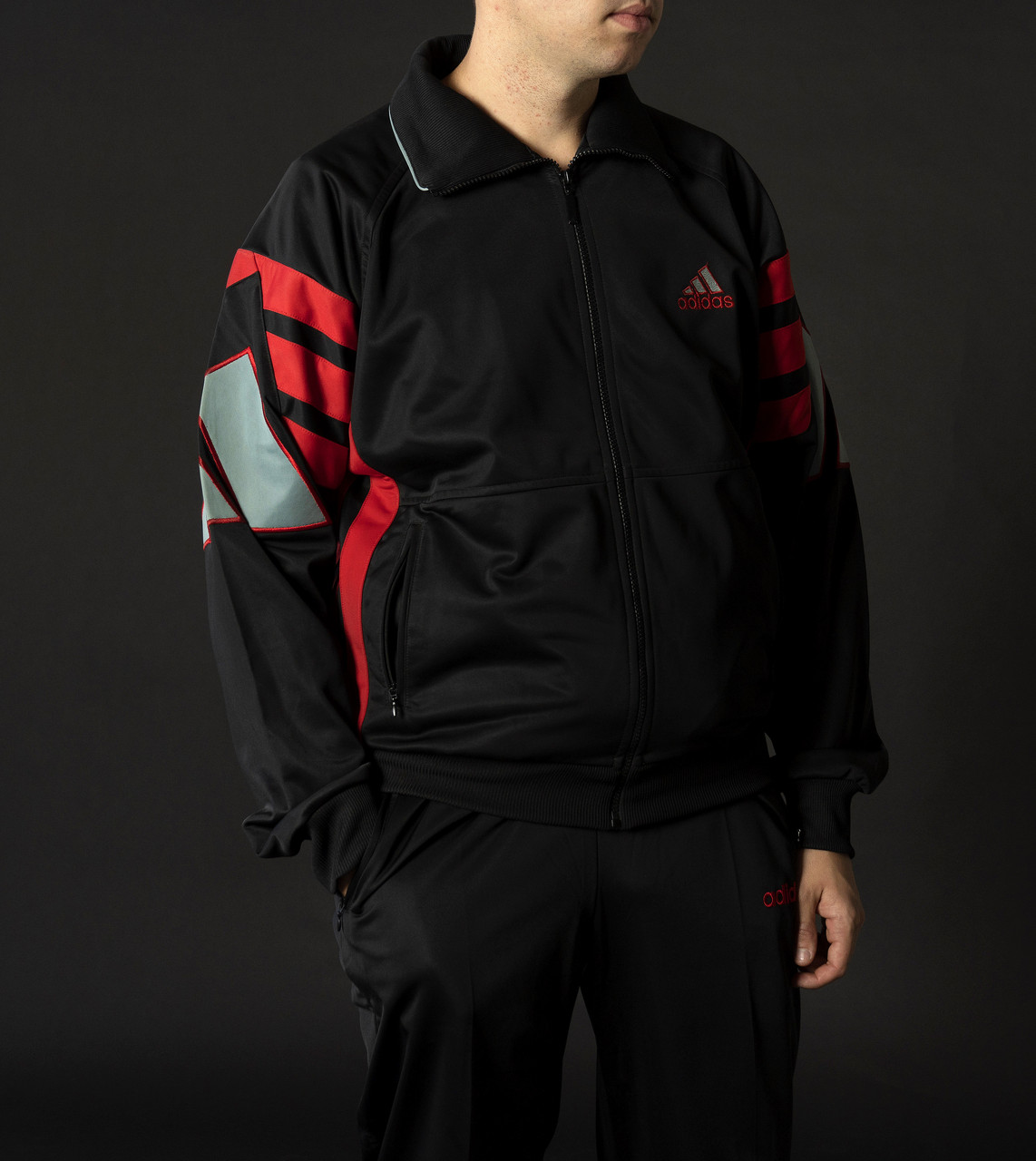 Чоловічий спортивний костюм адідас Раритет Вінтаж чорний 90-х Adidas Австрія Спортивні костюми великі розміри