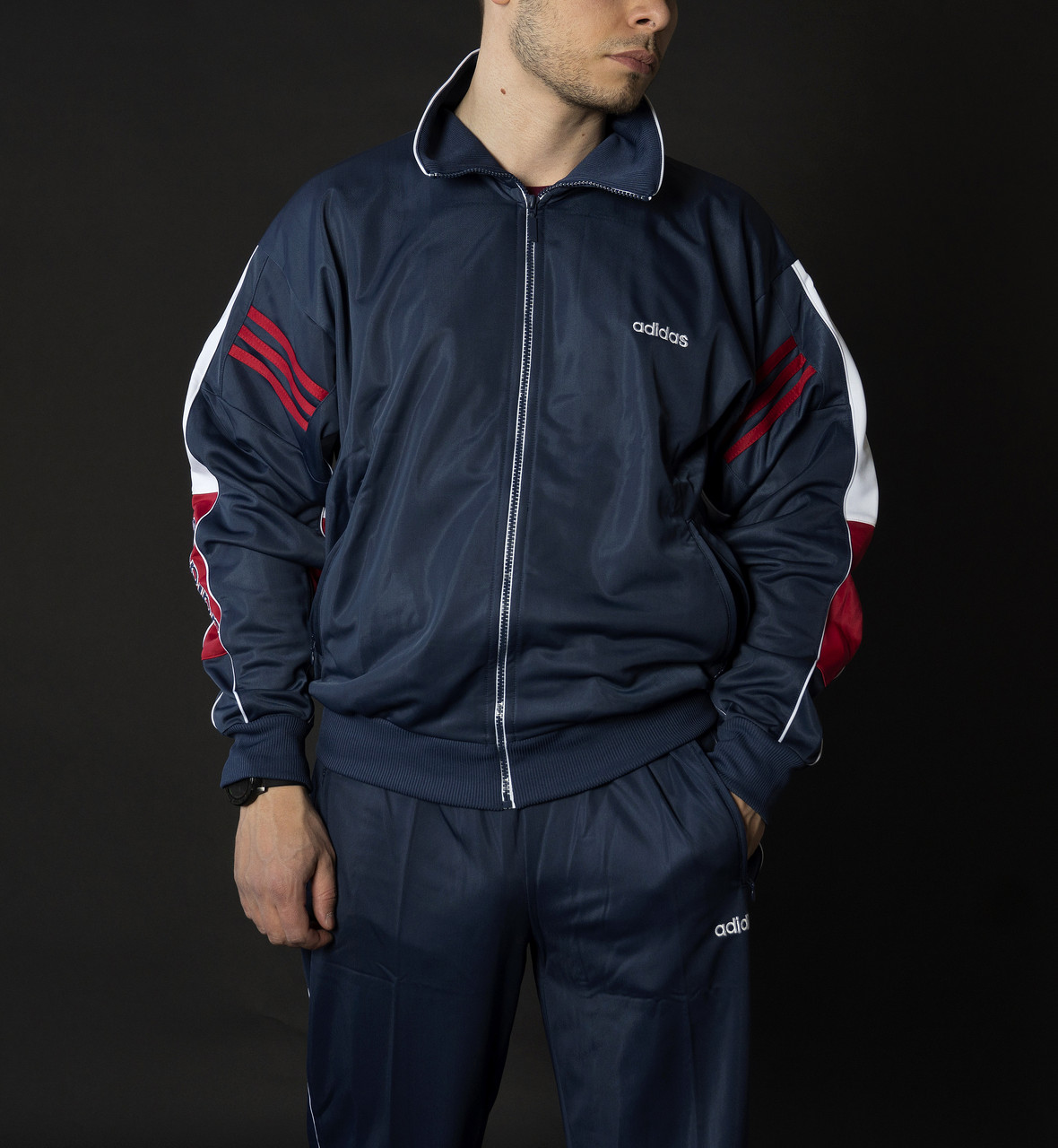 Чоловічий спортивний костюм адідас Раритет Вінтаж синій 90-х Adidas Австрія Спортивні костюми великі розміри