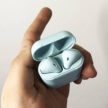 Бездротові bluetooth навушники i13S ProStar 5.0 з кейсом. Колір блакитний (WS)