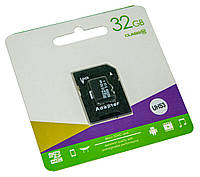 Micro sd карта памяти с адаптером на 32 гб (TG) class 10, флешка для телефона, фотоаппарата (ST)