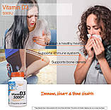Вітамін Д3 Doctor's s Best Vitamin D3 5000 IU (125 мкг) 360 гелевих капсул, фото 4
