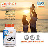 Вітамін Д3 Doctor's s Best Vitamin D3 5000 IU (125 мкг) 360 гелевих капсул, фото 5