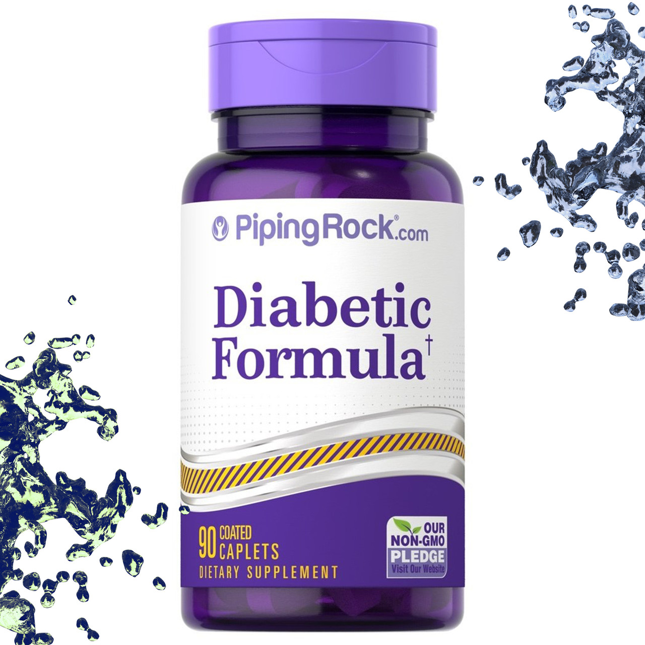 При діабеті Piping Rock Diabetic Formula (Діабетична формула, Діабет) 90 таблеток