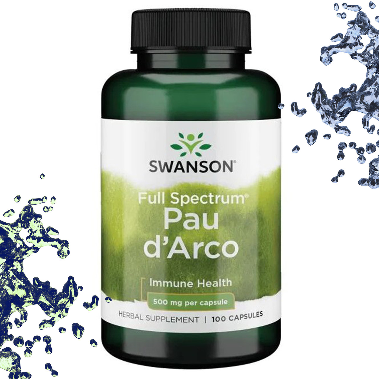 Для травлення Swanson Pau d'arco 500 мг (Пау де Арко) 100 капсул, фото 1