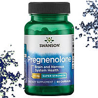 Мозок + Нервова система Swanson Pregnenolone (Brain and Nevous System) 50 мг 60 капсул