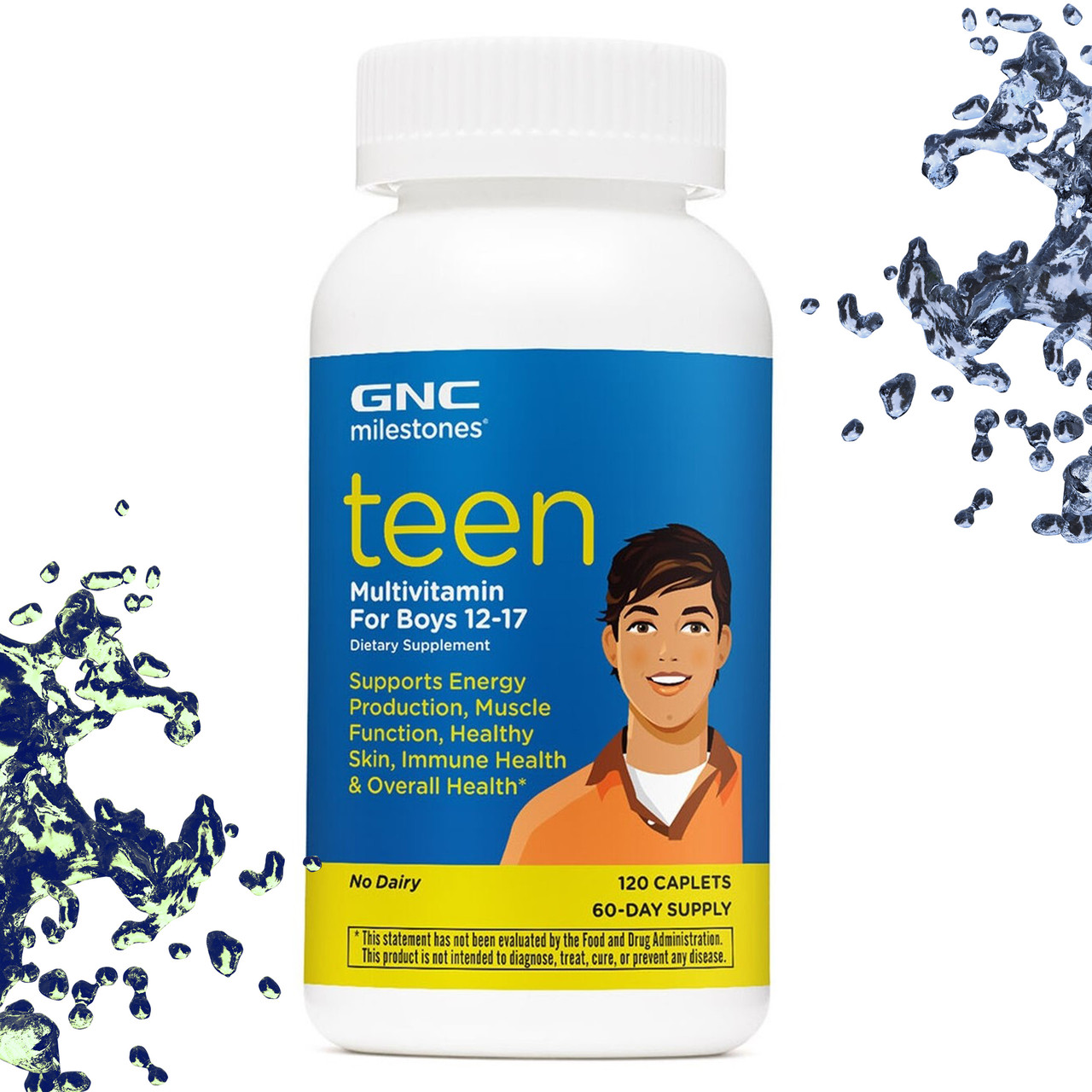 Вітаміни для хлопчика GNC Milestones Teen Multivitamin for Boys (Мультивітаміни) 12-17 років 120 таблеток