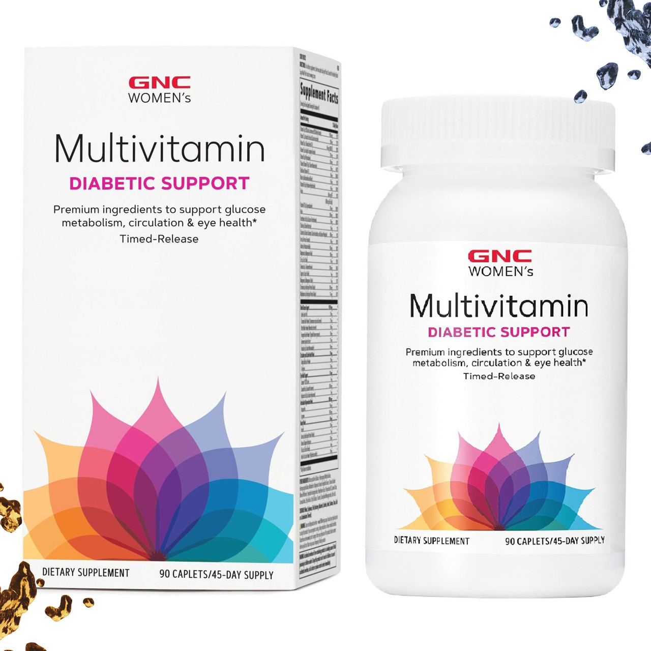 При діабеті GNC Womens Multivitamin Diabetic Support (Мультивітаміни, Підтримка при діабеті) 90 таблеток