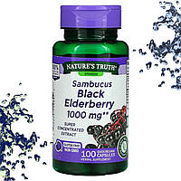 Бузина Чорна Nature's Truth Sambucus Black Eldelberry 1000 мг 100 капсул