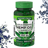 Олія насіння конопель Nature's Truth Hemp Oil 700 мг з Omega 3, 6, 9 - 60 гелевих капсул