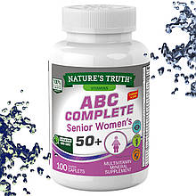 Вітаміни для жінок 50+ nature's Truth ABC Complete Senior women's 50+ 100 таблеток (каплетс)