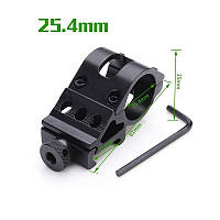 Кріплення на рейку Weaver/Picatinny, 25.4 мм (бічне)