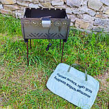 Мангал з автоповоротом на 6 шампурів + ножки, фото 3