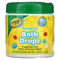 Crayola, Shaker Bath Dropz, для детей старше 3 лет, без отдушек, 60 таблеток, 102 г (3,59 унции)