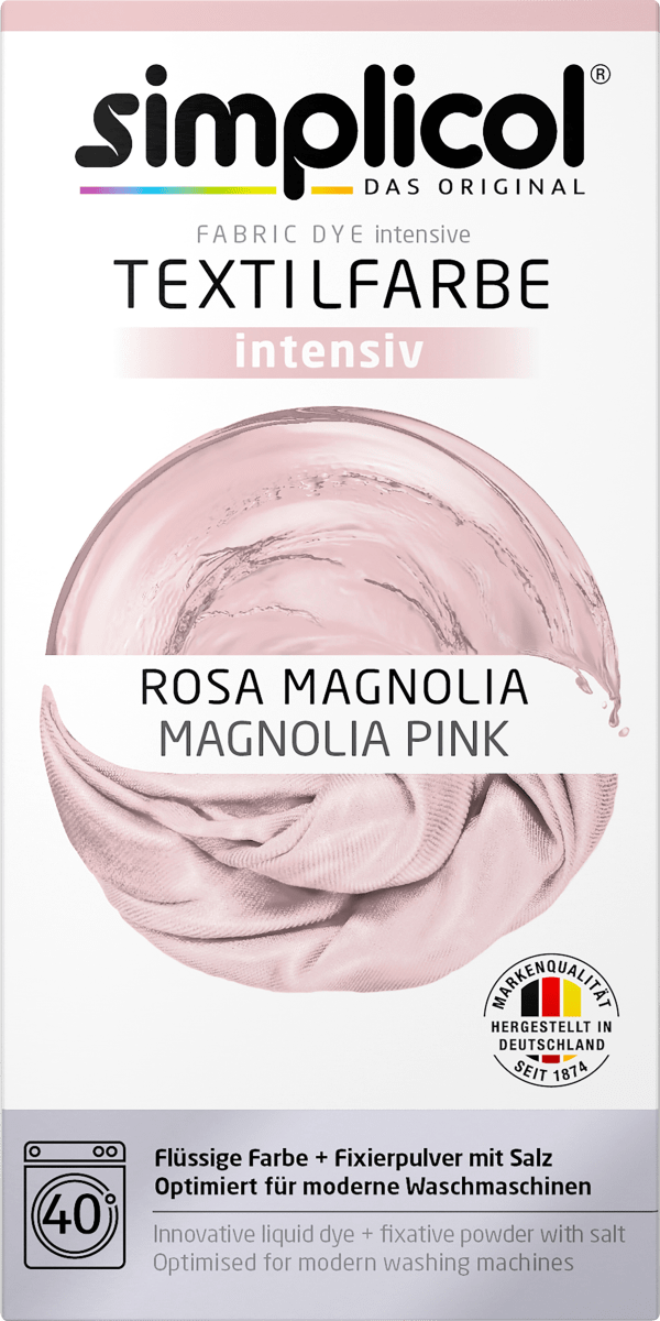 Текстильна фарба Simplicol Intensiv Rosa Magnolia, 150мл + 400г