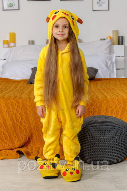 Кигуруми піжама пікачу для дітей на зростання 110- 140 см